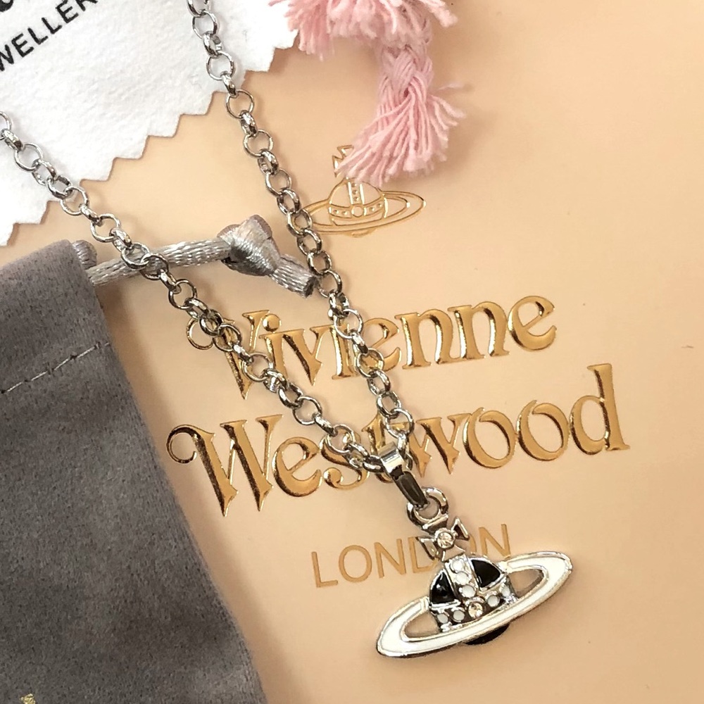Vivienne Westwood orbit logo necklace pendant